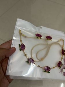🆕 Violet Lotus Necklace Set