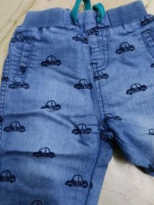 Cute Car Print Baby Pants