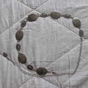 viral y2k silver chain