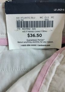 Lands&#39;End Blue Capri