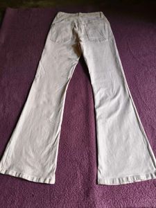 white Flared Jeans