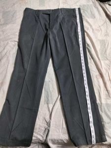 Striped Grey Formal Trousers