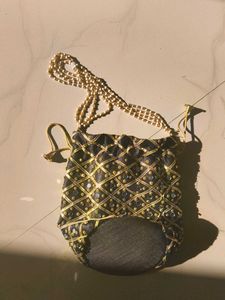 Beaded Drawstring Pouch
