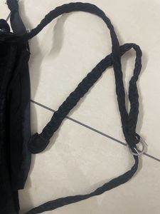 Black Fringed Bag