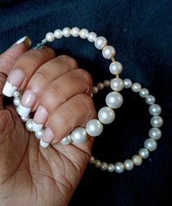 White Pearl Earrings