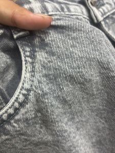 Grey Mom Fit Jeans High Rise