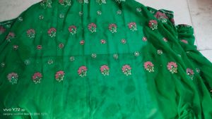 Pink Embroidery Work Saree
