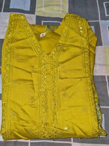 Elegant Embroidered Kurta Sets | L Size