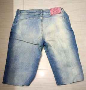 Denim Bermuda Shorts