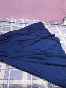 Elegant Blue Embroidered Gown