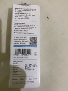 Plum 10% Niacinamide Face Serum with Rice Wate