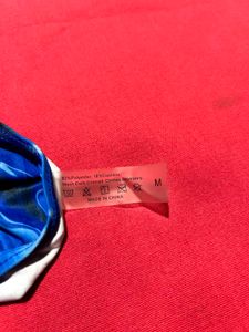 Blue Marble Print Bikini Thong | Size M