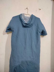 Blue Hoodie Dress
