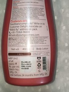 Plum Body Lovin' Marshmallow Melt Lotion(Fixed Sp)