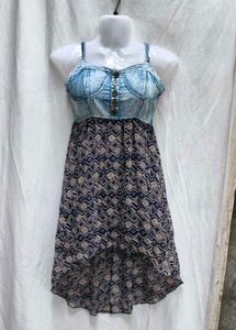 10210. Cute Denim Top Dress