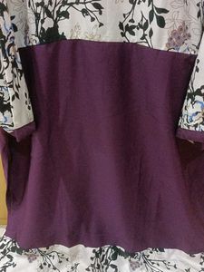 Stylish Printed Floral Crepe Kurti