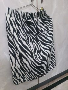 Zebra Print Skirt