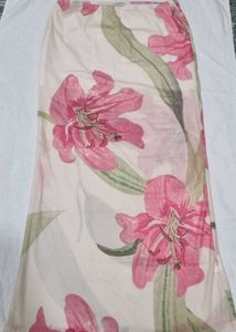 Floral Beach cover up skirt (free size)