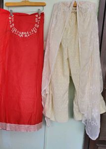 Stitched Pant &amp; Dupatta With Kurthi Is Unsti
