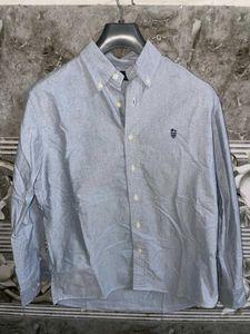 Blue Striped Button-Down Shirt