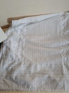 White CHIKANKARI KURTA