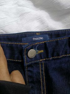 Dark Wash Denim Mini Skirt