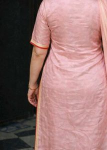 Embroidered Kurta  With Dupatta Set