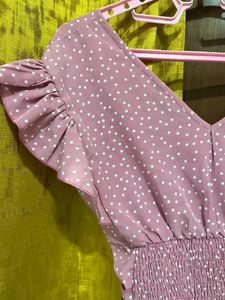 SHEIN Polka Dot pink Top 🩷