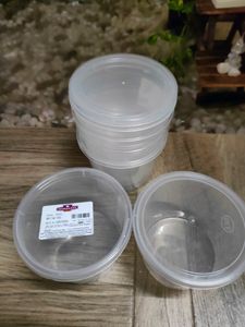 Combo Of 10 Transparent Plastic Cookie Containers