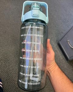 🔥2 L Motivational Water Bottle With Sipper