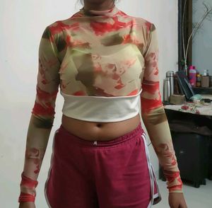 Mesh Crop Top