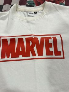 Marvel White Crewneck