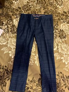 Scullers Navy Slim Fit Trousers Men