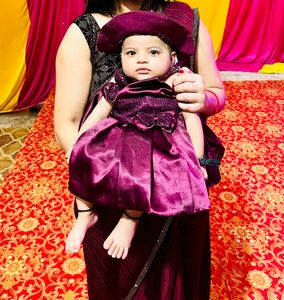 Baby Girl Frock With Hat