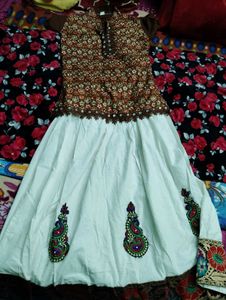 Crystal-Buttoned Top With White Skirt, &amp; Jacket