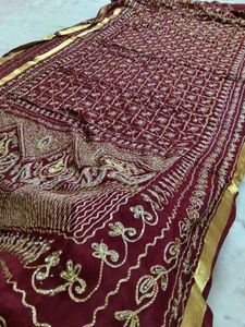 Gujju Saree Pure Georgette Sare Available 🔥