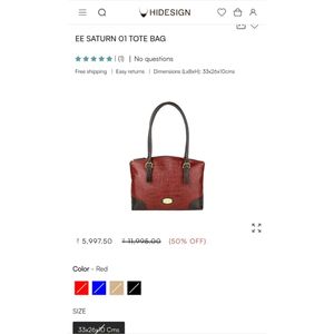 Vintage Hidesign Pure Leather Bag