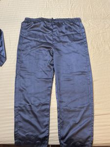 Premium Quality Grey Satin Nightsuit set