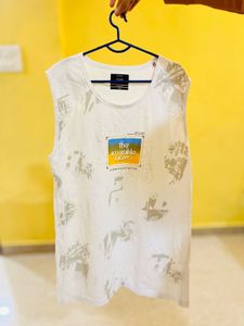 White Printed T-Shirt