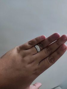 Sparkling Silver Color Ring