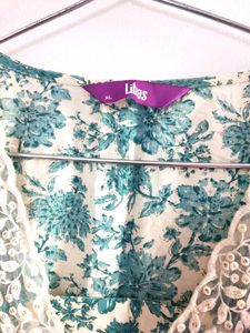 Pure Cotton Lace Kurti
