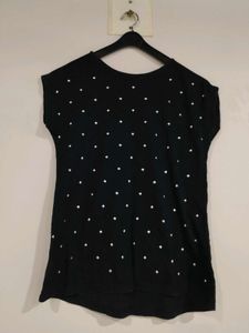 Black Embellished Top☄️