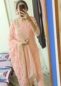 Beautiful Peach Kurta Set