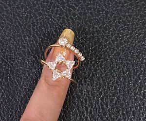 Star &amp; Crystal Statement Ring
