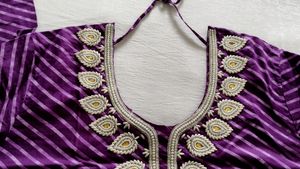 Hand Embroidered Straight Cut Long Kurta