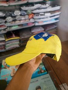 US Polo Buckle Strap, Yellow Cap (Adjustable)