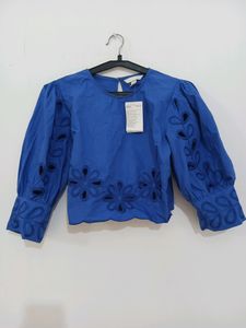 H&amp;M EMBROIDERED BLOUSE/TOPS (NEW WITH TAGS)