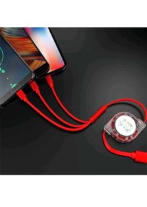 Retractable 3-in-1 Charging Cable