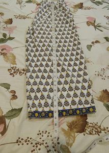 Libas Floral Print Kurta Set (Size M)