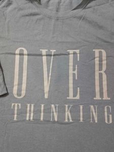 Gray Overthinking T-Shirt